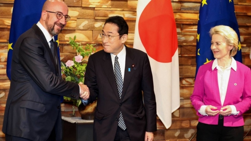 Nhật Bản-EU đẩy mạnh hợp tác hiện thực hoá Ấn Độ Dương-Thái Bình Dương tự do và mở